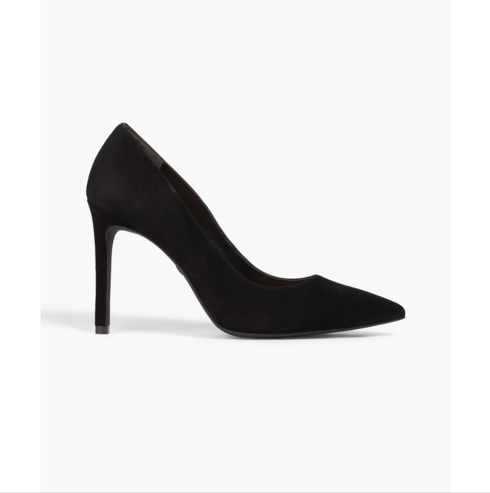 Stuart Weitzman Dancer 95 Black Suede Pumps. Size 7M